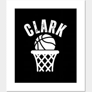 clark basketball Jersey white Posters and Art